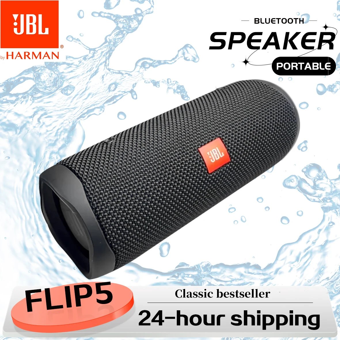 8015-iyx8nz.jpg Original JBL FLIP 5 Bluetooth Speaker FLIP6 Portable IPX7 Waterproof Outdoor Stereo Bass Music Track Speaker Independent Tweeter - Image 1