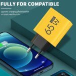3 Ports PD 65W USB Fast Charge Charger Type C Mobile Phone Quick Charging Adapter For iPhone Samsung Xiaomi Oneplus Wall Charger - Image 3