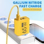3 Ports PD 65W USB Fast Charge Charger Type C Mobile Phone Quick Charging Adapter For iPhone Samsung Xiaomi Oneplus Wall Charger - Image 4