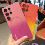 Gradient Color Magnetic Case For Samsung Galaxy A56 A 55 36 54 35 34 26 25 24 17 16 15 14 06 05 5G Lens Film Soft Silicone Cover - Image 3