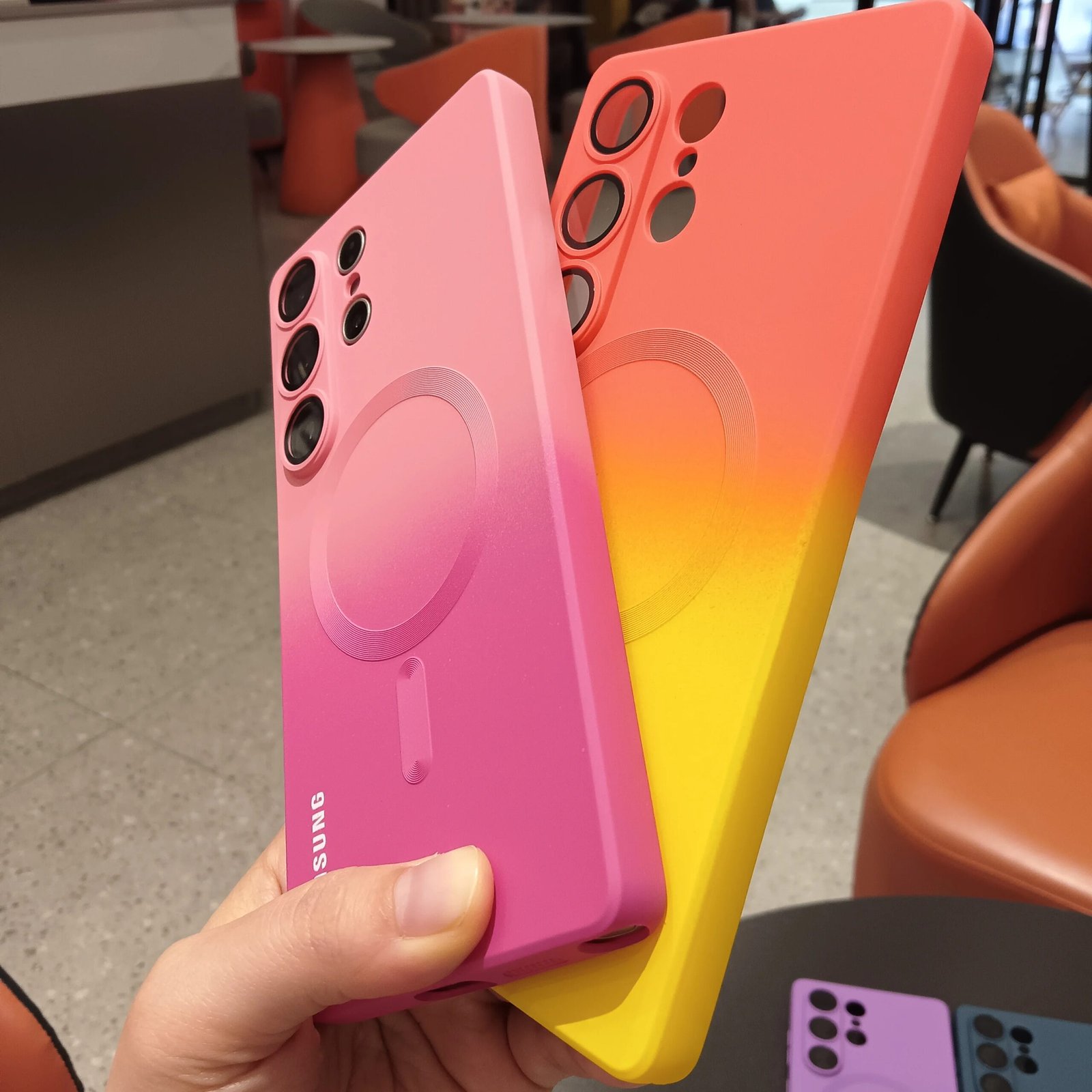 Gradient Color Magnetic Case For Samsung Galaxy A56 A 55 36 54 35 34 26 25 24 17 16 15 14 06 05 5G Lens Film Soft Silicone Cover Gradient Color Magnetic Case For Samsung Galaxy A56 A 55 36 54 35 34 26 25 24 17 16 15 14 06 05 5G Lens Film Soft Silicone Cover