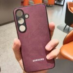 Samsung Galaxy A56 A55 A36 A35 A15 A25 A17 5G Case Luxury Sheepskin Leather Shell Plain Lambskin Cover Coque For Samsung A56 - Image 2