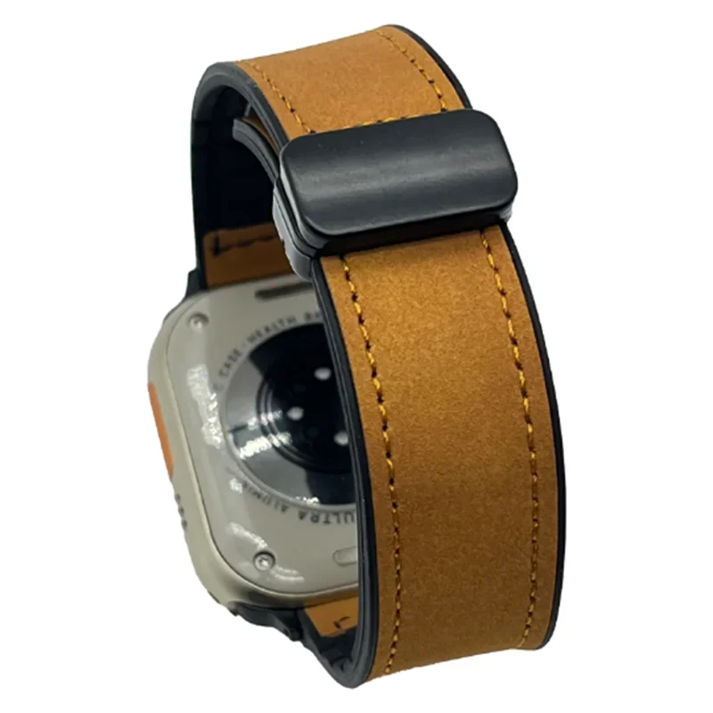 Leather Watch Bands For Apple Watch Starp 44mm 42 46 49 mm 45 41 38mm Bracelet iWatch Series 9 8 3 SE 6 7 10 Ultra Watch Strap Leather Watch Bands For Apple Watch Starp 44mm 42 46 49 mm 45 41 38mm Bracelet iWatch Series 9 8 3 SE 6 7 10 Ultra Watch Strap