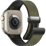 Leather Watch Bands For Apple Watch Starp 44mm 42 46 49 mm 45 41 38mm Bracelet iWatch Series 9 8 3 SE 6 7 10 Ultra Watch Strap