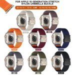 Nylon Strap for Apple Watch Band Ultra 2 49mm 10 9 8 7 46mm 45mm 41mm 44mm 42mm Braided Elastic Bracelet for IWatch Series 6 SE - Image 6