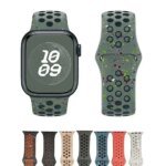 Original Silicone Watch Strap For Apple Ultra 2 49MM Sports Rubber Band For Iwatch 10 9 8 7 6 SE 4 3 2 45MM 44MM 42MM 41MM 46MM