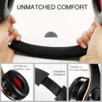 HIFI Stereo Earphones Bluetooth Headphone Music Headset FM and Support SD Card with Mic for Mobile Xiaomi Iphone Sumsamg Tablet - Image 5