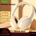 Wireless Headphones Bluetooth 5.3 Portable Earphone Hifi Stereo Headset Game Earbuds With Mic For Samsung Iphone Huawei