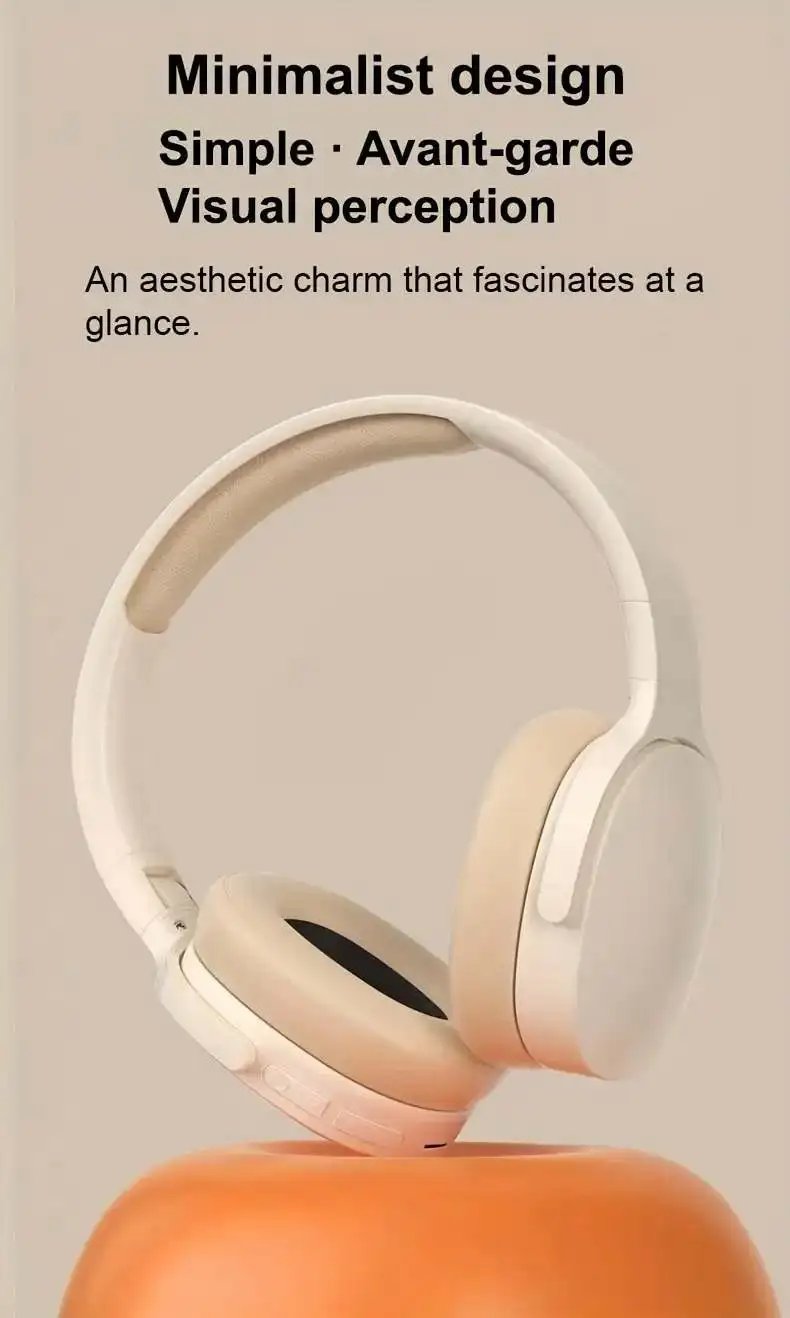 Wireless Headphones Bluetooth 5.3 Portable Earphone Hifi Stereo Headset Game Earbuds With Mic For Samsung Iphone Huawei