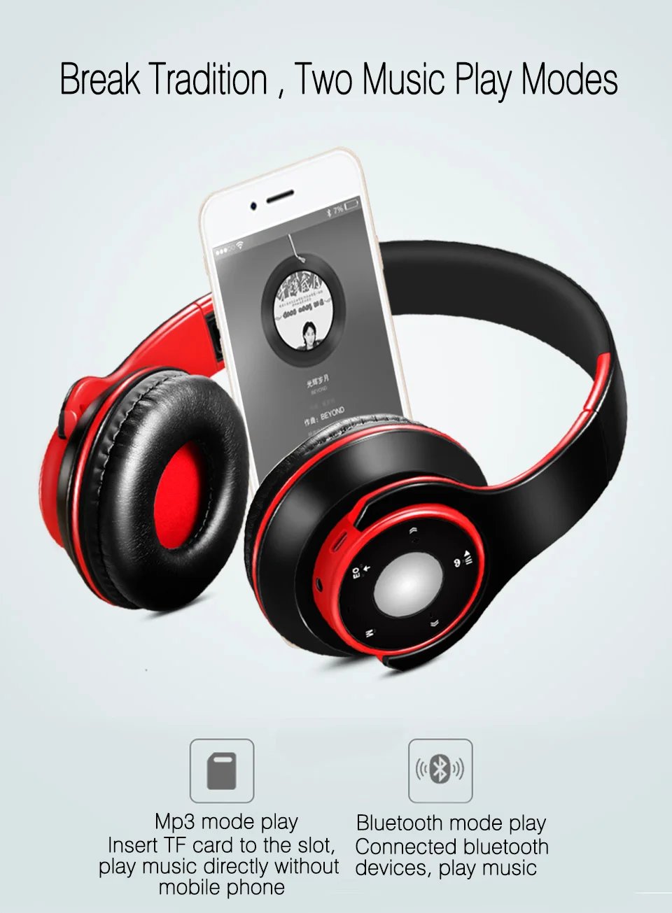 Best Colorful Earphones Wireless Bluetooth 5.3 Headsets Built-in Mp3 Player Foldable Sport Headphones Stereo Sound For Cellphone Best Colorful Earphones Wireless Bluetooth 5.3 Headsets Built-in Mp3 Player Foldable Sport Headphones Stereo Sound For Cellphone