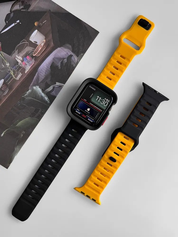 Tpu Case And Silicone Strap for Apple Watch Ultra2 S9 8 7 6 5 4 SE i Watch 49mm 45mm 44mm 41mm 40mm Protective Cover Bracelet Tpu Case And Silicone Strap for Apple Watch Ultra2 S9 8 7 6 5 4 SE i Watch 49mm 45mm 44mm 41mm 40mm Protective Cover Bracelet