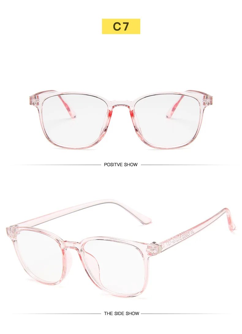 Transparent square Computer Glasses Frame Women Men Anti Blue Light round Eyewear Blocking Glasses Optical Spectacle Eyeglass