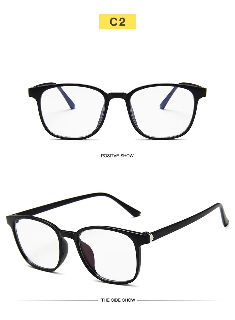 Transparent square Computer Glasses Frame Women Men Anti Blue Light round Eyewear Blocking Glasses Optical Spectacle Eyeglass