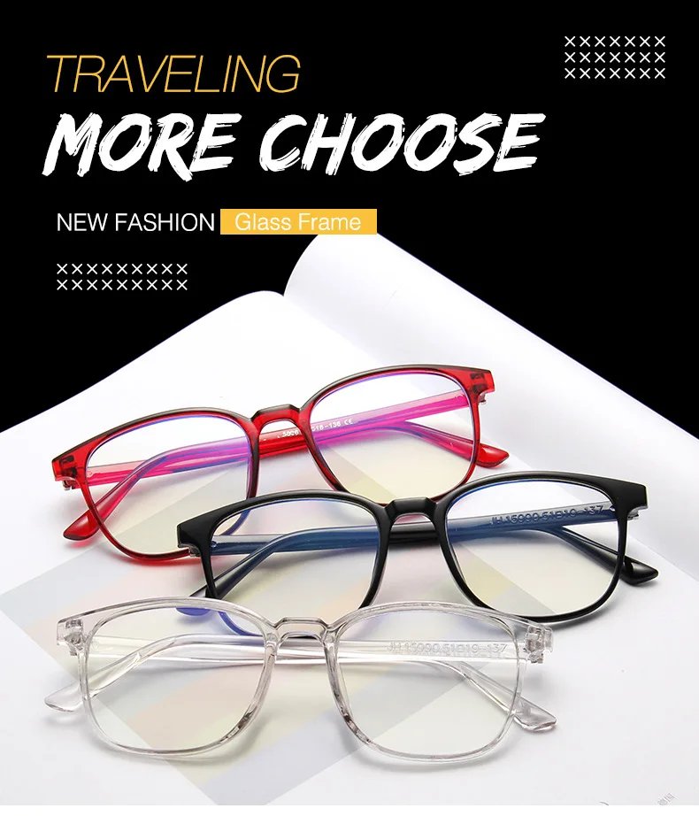 Transparent square Computer Glasses Frame Women Men Anti Blue Light round Eyewear Blocking Glasses Optical Spectacle Eyeglass