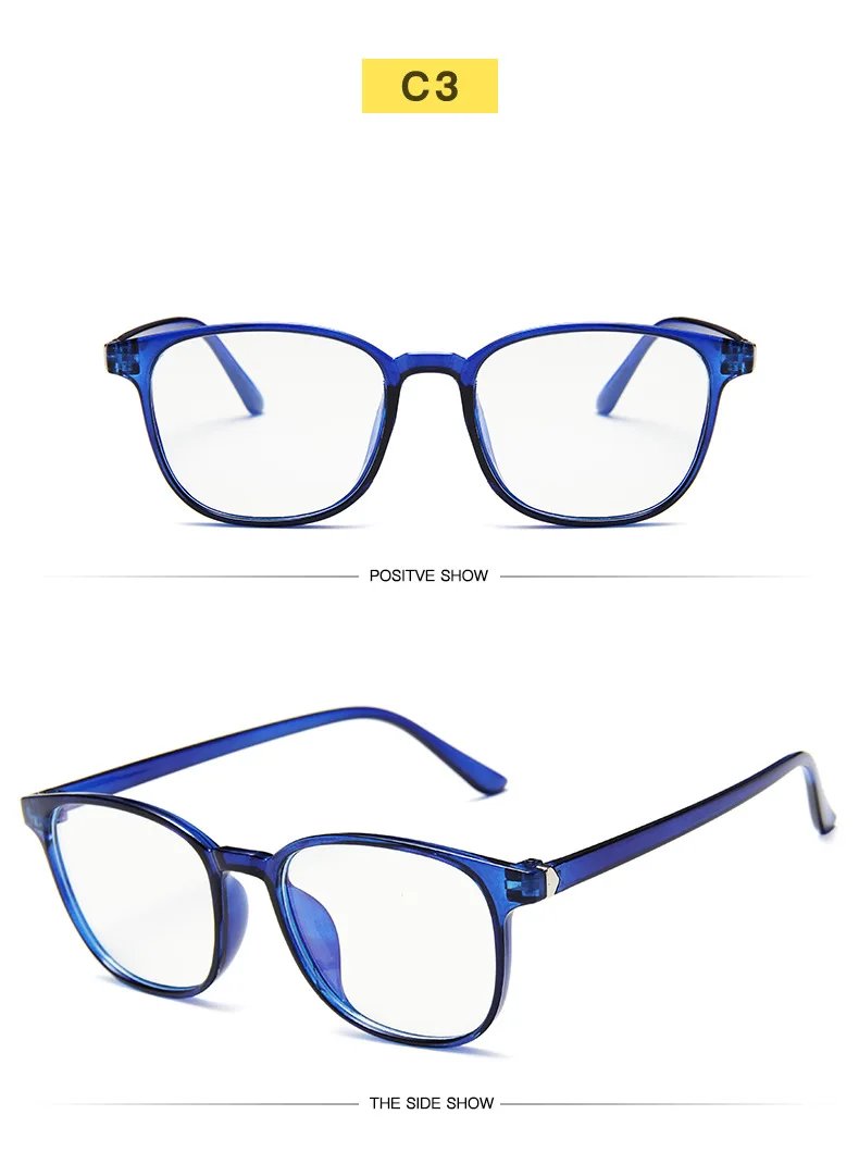 Transparent square Computer Glasses Frame Women Men Anti Blue Light round Eyewear Blocking Glasses Optical Spectacle Eyeglass