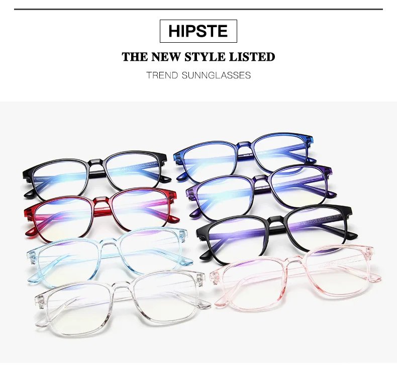 Transparent square Computer Glasses Frame Women Men Anti Blue Light round Eyewear Blocking Glasses Optical Spectacle Eyeglass