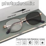 Photochromic Sunglasses Brand Vintage Sun Glasses Anti Blue Light Women Men Square Glasses Frame Outdoors Sun Chameleon UV400 - Image 2