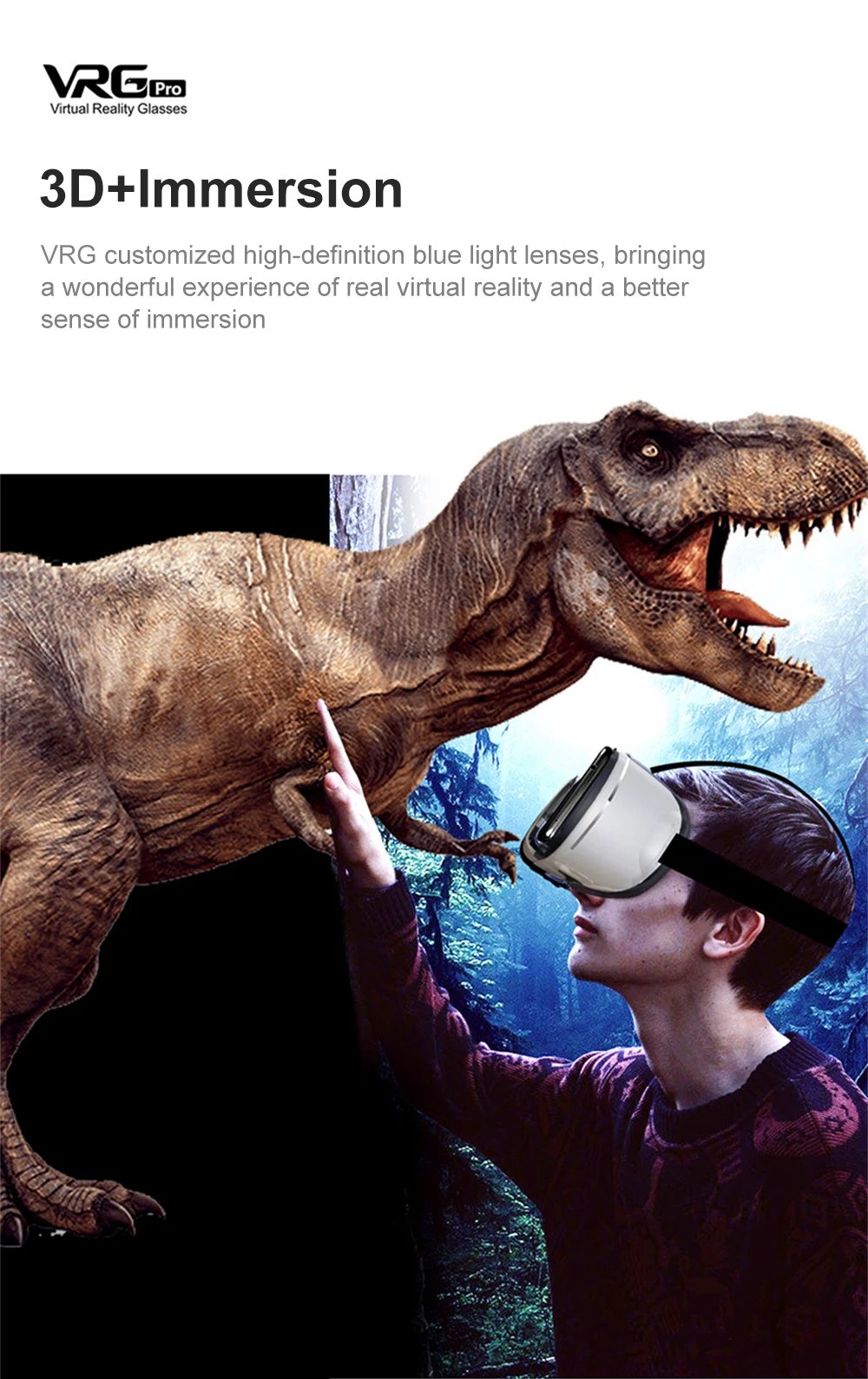 VR Shinecon Virtual Reality Glasses VR Glasses Stereo Helmet Headset With Remote Control 3D Virtual World For IOS Android New