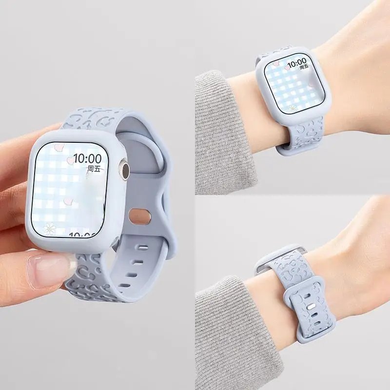 Candy Silicone Case+Strap For Apple Watch Series 11 10 9 8 7 49mm 46mm 45mm 41mm SE 3 6 5 4 44mm 42mm 40mm iWatch Ultra 3 49mm