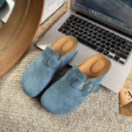 Large Size Roman Style Flat Bottom Sandals Women's Spring Summer Slip-On Shoes with Belt Buckle Velvet Material Leisure Footwear - Image 3