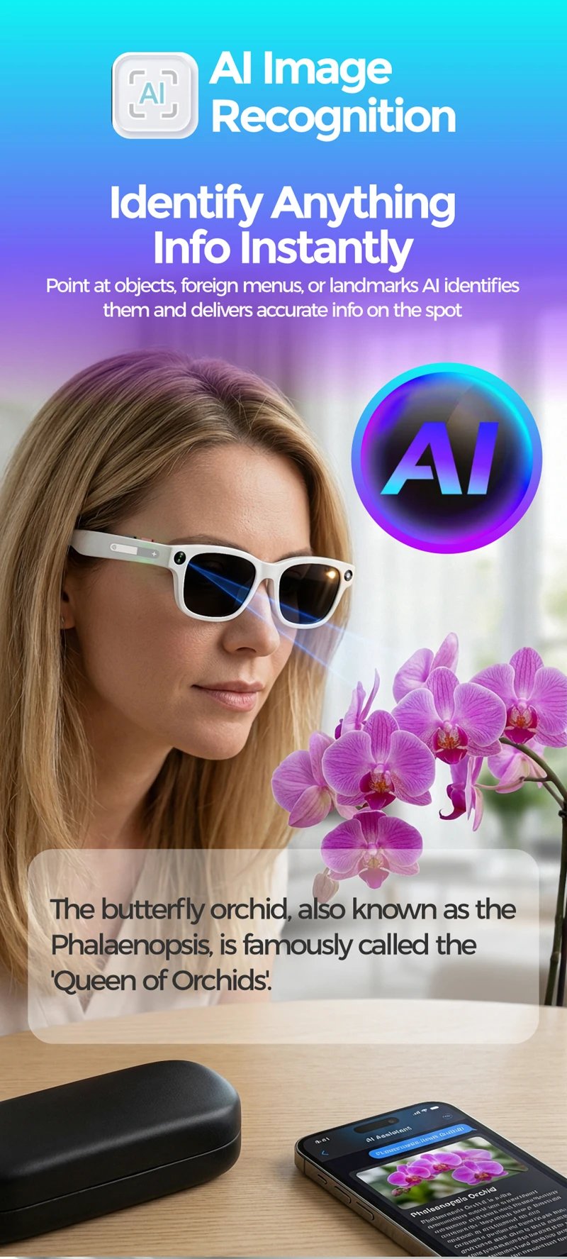 4KHD AI Smart Glasses Photochromic Lens Camera Glasses Bluetooth Calling Music Player Voice Assistant Translation Video 2026 New 4KHD AI Smart Glasses Photochromic Lens Camera Glasses Bluetooth Calling Music Player Voice Assistant Translation Video 2026 New