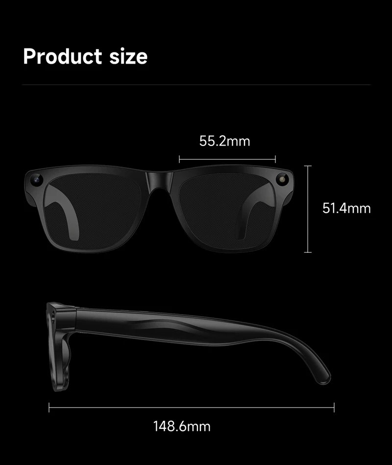 4KHD AI Smart Glasses Photochromic Lens Camera Glasses Bluetooth Calling Music Player Voice Assistant Translation Video 2026 New 4KHD AI Smart Glasses Photochromic Lens Camera Glasses Bluetooth Calling Music Player Voice Assistant Translation Video 2026 New