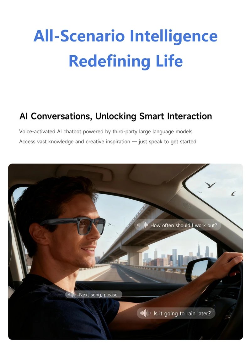 4KHD AI Smart Glasses Photochromic Lens Camera Glasses Bluetooth Calling Music Player Voice Assistant Translation Video 2026 New 4KHD AI Smart Glasses Photochromic Lens Camera Glasses Bluetooth Calling Music Player Voice Assistant Translation Video 2026 New