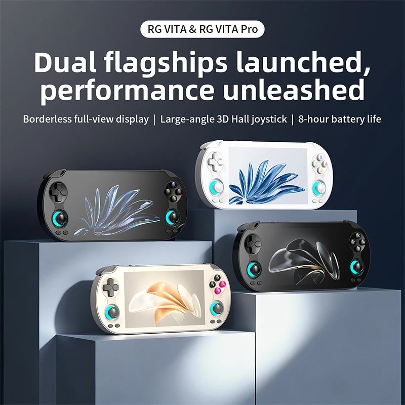 RG VITA / RGVITA Pro Handheld Game Console 5.46'' IPS Touchscreen 5000mAh Video Gaming Player Supports AI Streaming