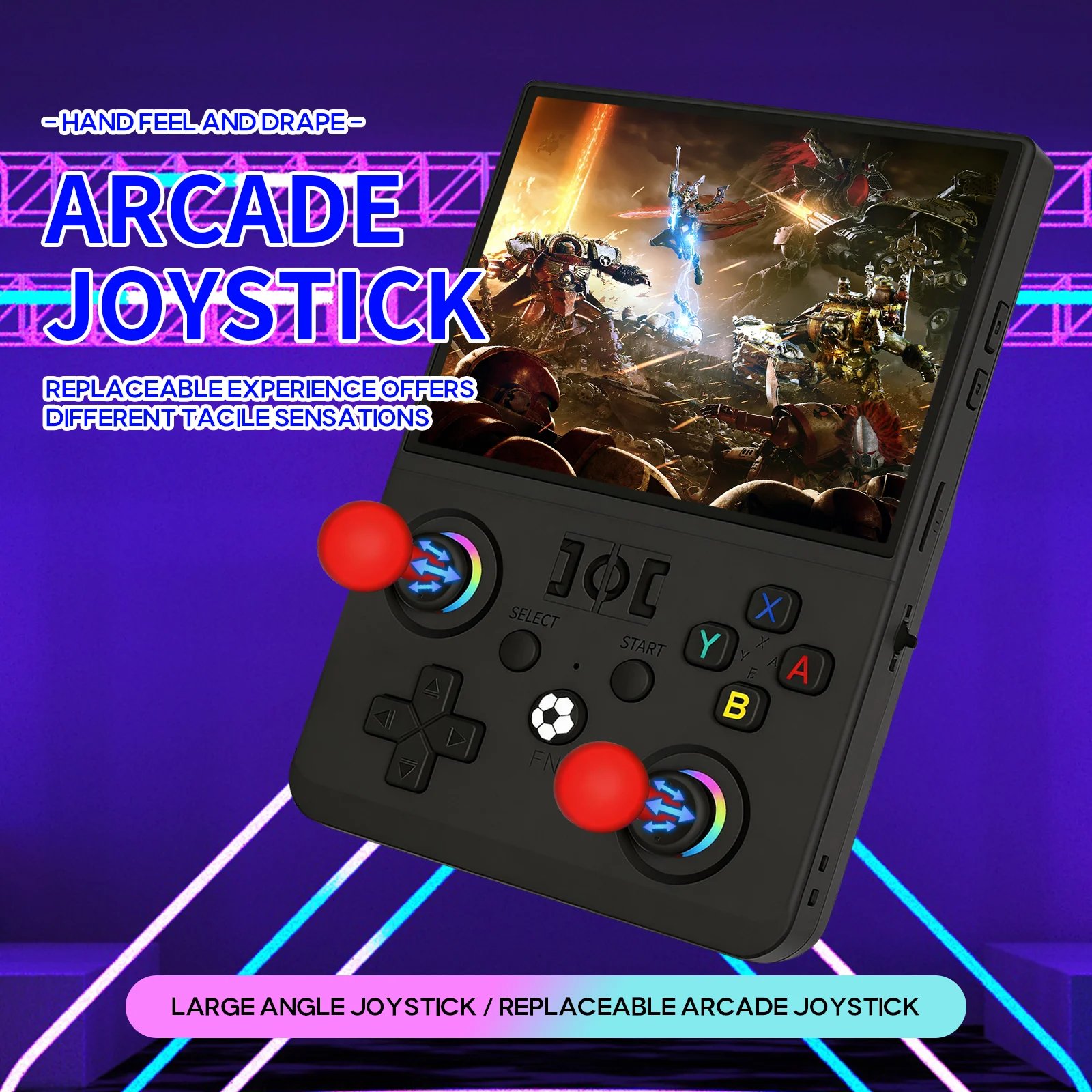 R36 Max2 Retro Handheld Game Console Linux System 4.5 Inch IPS Screen 64G/128G Portable Pocket Player Built-in 18000+ Games