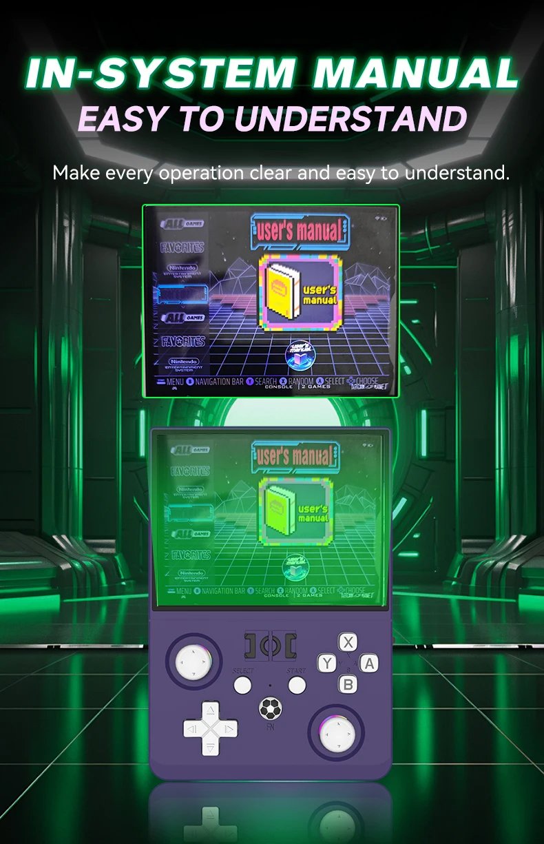 2026 Upgraded R36MAX2 Retro Handheld Game Console 4.5 Inch HD Screen 1024*768 Open Souce Portable Pocket Video Game Player