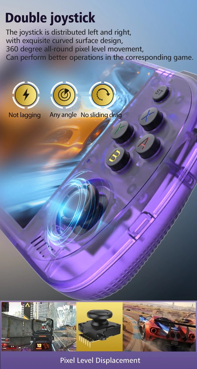 FUNKIDDY R36H PRO MAX Retro Games Console 20000+ Games Open Source ArKOS Retro Handheld Game Players 4.2