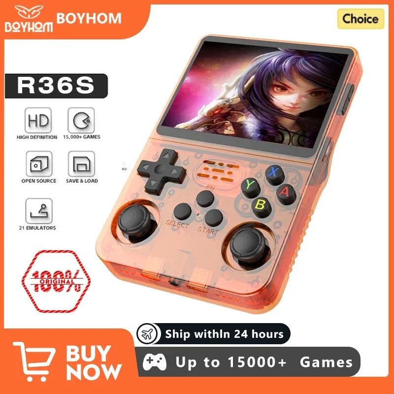 42185-bz2ddo.jpg Open Source R36S Retro Handheld Video Game Console Linux System 3.5 Inch IPS Screen Portable Pocket Video Player 64GB 128G Games - Image 1