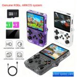 R36S Retro Handheld Video Game Console Linux ARKOS System 3.5 Inch IPS Screen 128G 64G Preloaded Games Portable Pocket Player