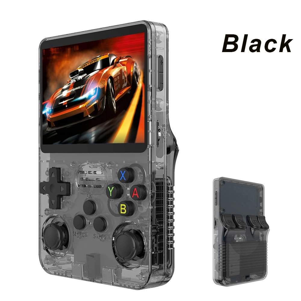 R36S Retro Handheld Video Game Console Linux ARKOS System 3.5 Inch IPS Screen 128G 64G Preloaded Games Portable Pocket Player