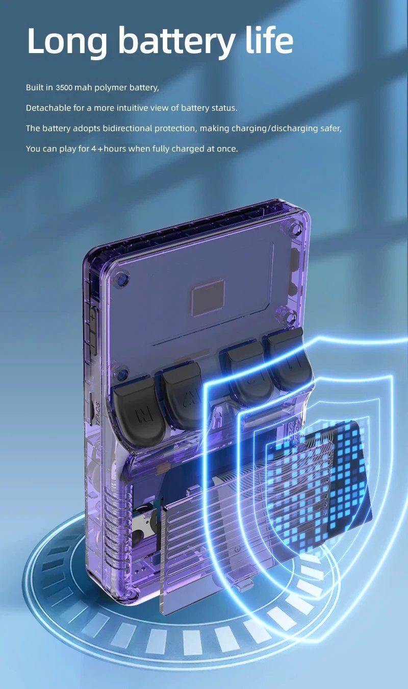 R36S Retro Handheld Video Game Console Linux ARKOS System 3.5 Inch IPS Screen 128G 64G Preloaded Games Portable Pocket Player