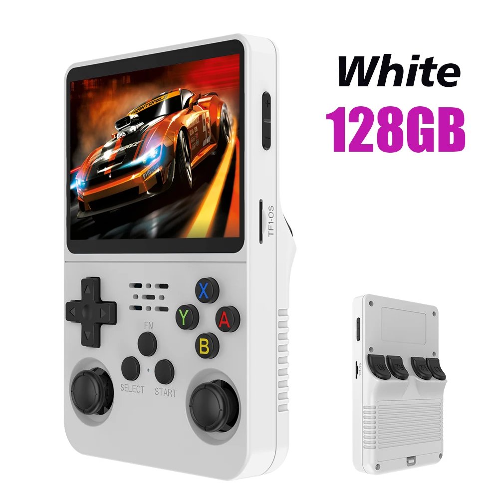 R36S Retro Handheld Video Game Console Linux ARKOS System 3.5 Inch IPS Screen 128G 64G Preloaded Games Portable Pocket Player