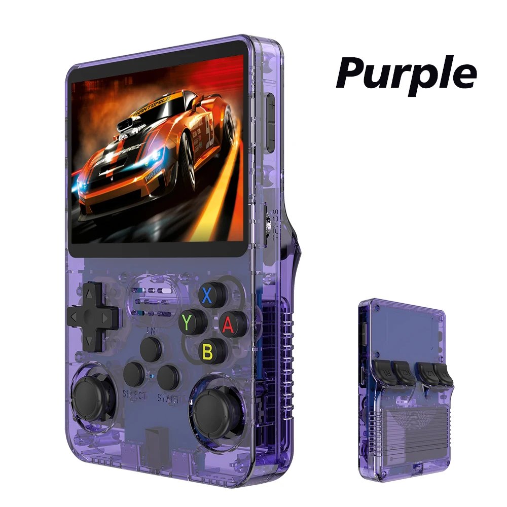 R36S Retro Handheld Video Game Console Linux ARKOS System 3.5 Inch IPS Screen 128G 64G Preloaded Games Portable Pocket Player
