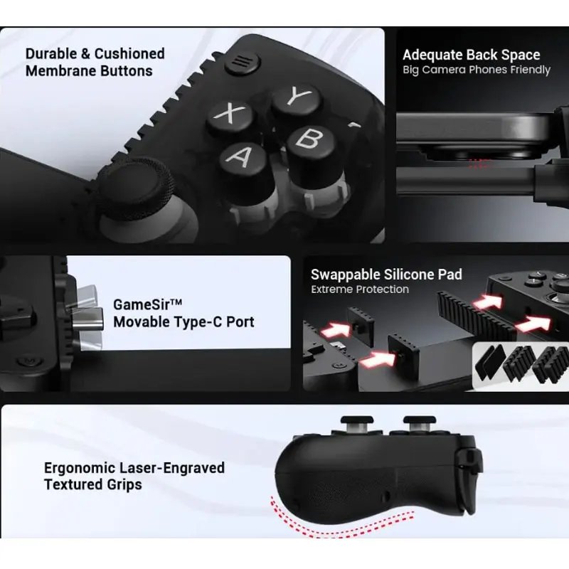 Game Controller For Gamesir X5 Lite Mobile Gaming Controller For Android & Iphone Hall Effect Joystick Portable Gamepad Game Controller For Gamesir X5 Lite Mobile Gaming Controller For Android & Iphone Hall Effect Joystick Portable Gamepad 