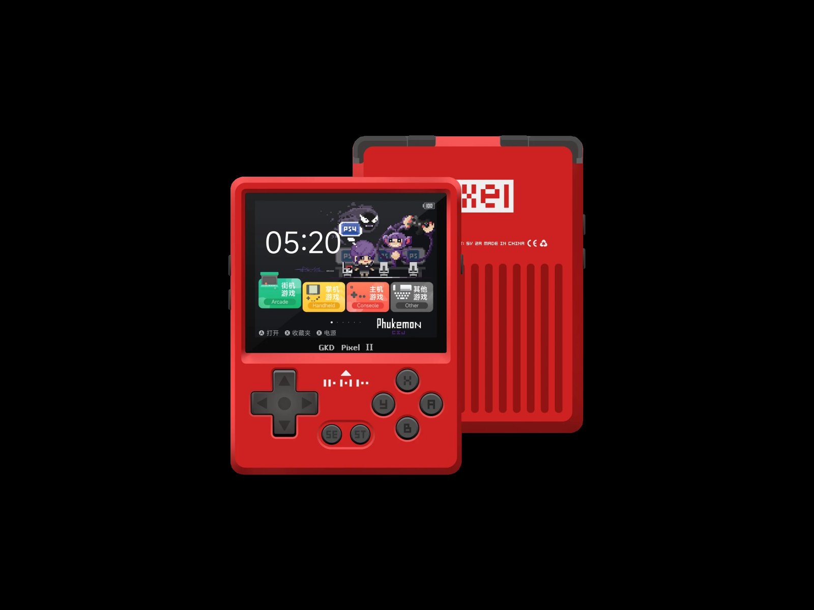 GKD Pixel 2 Handheld Game Console 2.4-Inch Retro Nostalgia New Portable Game Controller Arcade Game Full Metal Body Cnc Custom GKD Pixel 2 Handheld Game Console 2.4-Inch Retro Nostalgia New Portable Game Controller Arcade Game Full Metal Body Cnc Custom