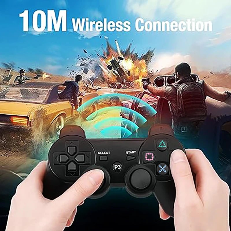 Wireless Controller Support Bluetooth Wireless Gamepad Dual joystick six-axis PC Joystick For PS3 PC