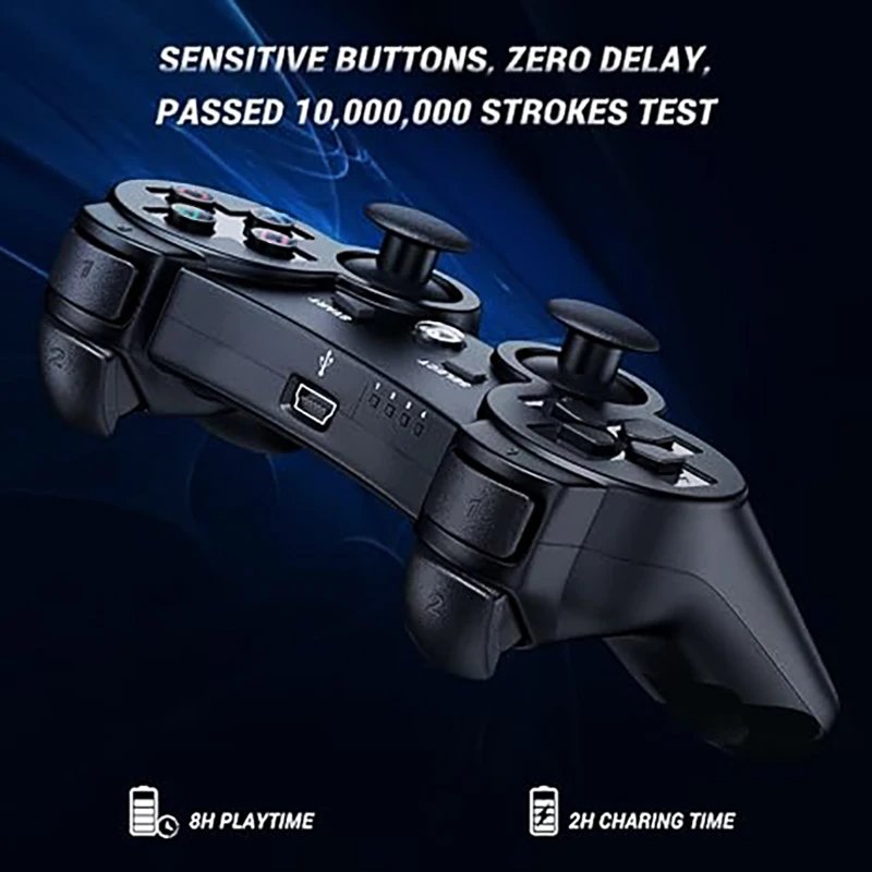 Wireless Controller Support Bluetooth Wireless Gamepad Dual joystick six-axis PC Joystick For PS3 PC