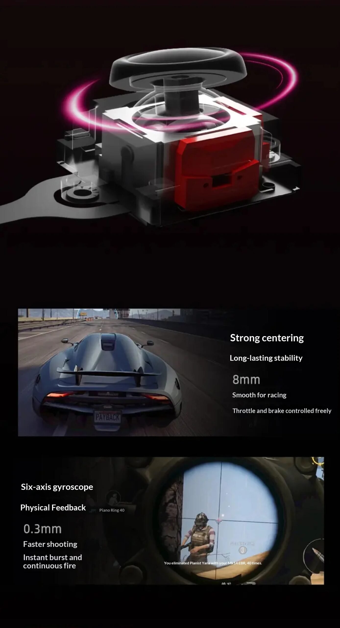 GameMT EX8 Game Console TMR Joystick Open Source 4.88”1620 * 1080 HFD Glass Screen Retro Handheld Game Consoles Portable Gifts