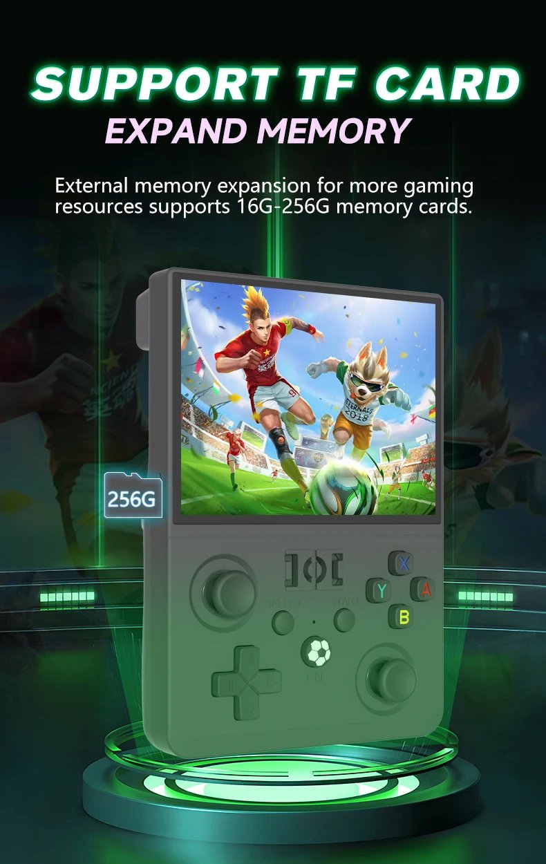 R36MAX2 Handheld Game Console 4.5 Inch, Open Source Linux Classic Games, Portable Retro Video Game Player Enjoy Nostalgic Gaming