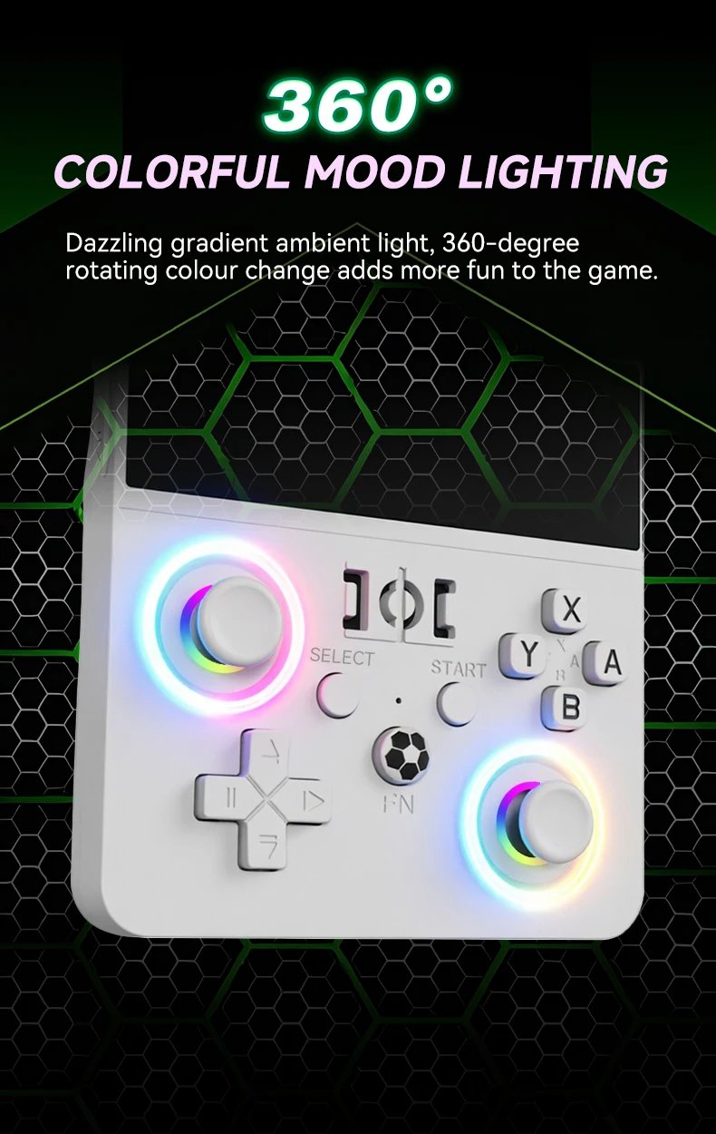 R36MAX2 Handheld Game Console 4.5 Inch, Open Source Linux Classic Games, Portable Retro Video Game Player Enjoy Nostalgic Gaming