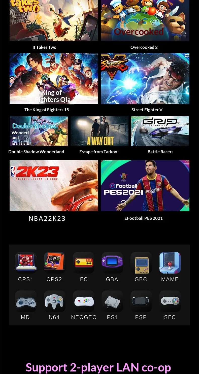 2026 new GameMT EX8 Android Handheld Game Console 4.88 Inch 1080P HD Touchscreen 6GB 128GB 5000mAh Battery Game Console