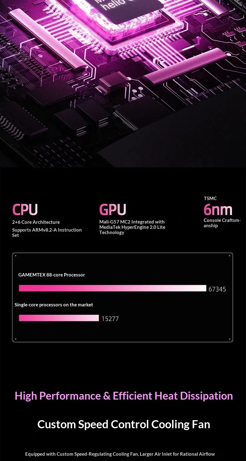 2026 new GameMT EX8 Android Handheld Game Console 4.88 Inch 1080P HD Touchscreen 6GB 128GB 5000mAh Battery Game Console