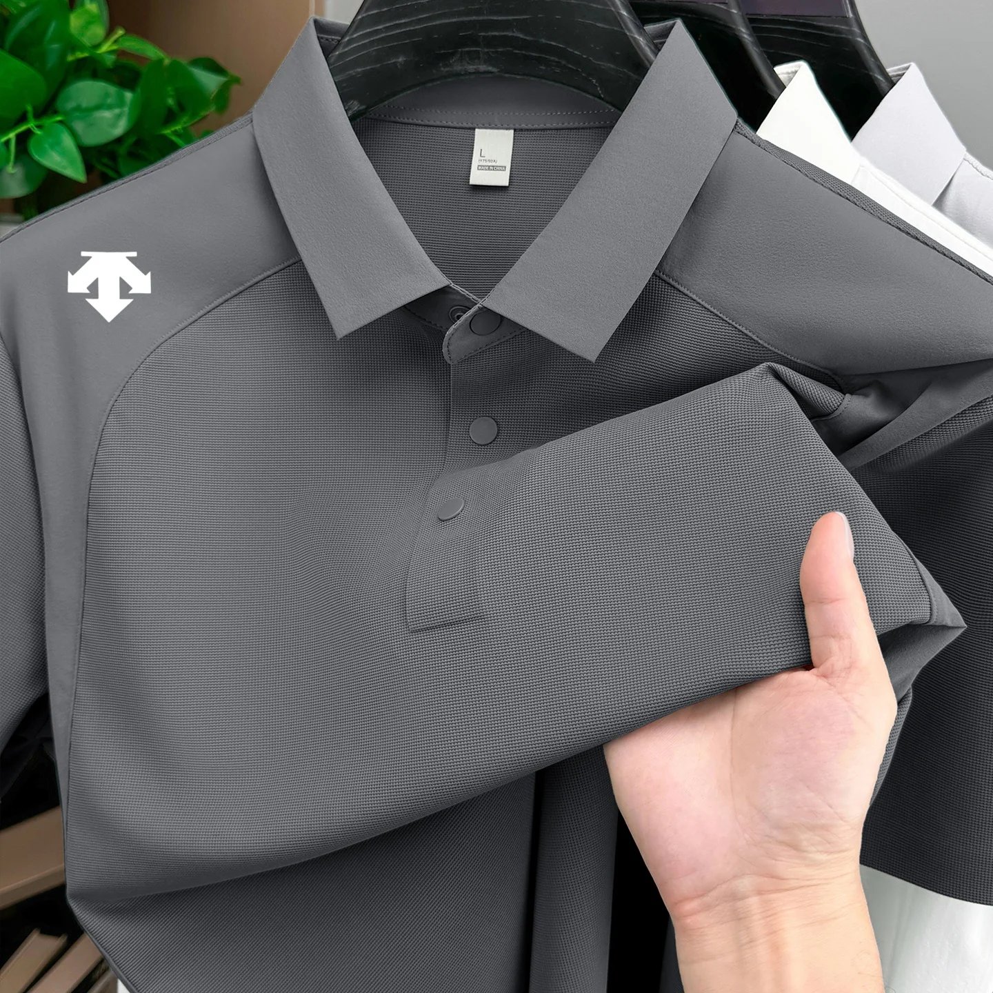 men's new summer brand short sleeves seamless polo shirt lapel printing high quality patchwork t-shirt leisure sports men's wear men's new summer brand short sleeves seamless polo shirt lapel printing high quality patchwork t-shirt leisure sports men's wear