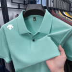 cotton100% men's summer luxury brand polo shirt lapel geometric printing short sleeves t-shirt outdoor leisure men clothing tops - Image 5