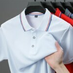 Men's Casual Solid Color Short Sleeve Polo Shirt 2025 Summer Fashionable Comfortable Versatile Top for Men - Image 5