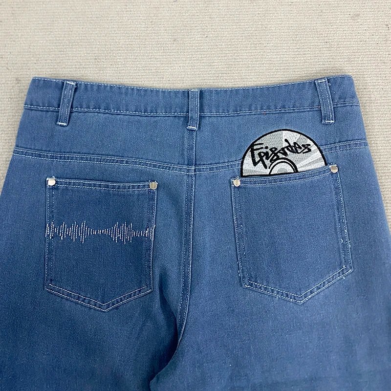 Fashionable Street Style Embroidered Sweatpants Autumn Winter Casual Pants Versatile Personality Couple's Pan